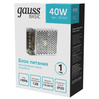 Блок питания для светодиодной ленты Gauss 12 В 40 Вт IP20