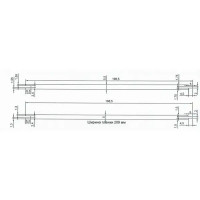 Стеновая панель МДФ Бетон Чикаго 2700x200x6 мм 0.54 м²