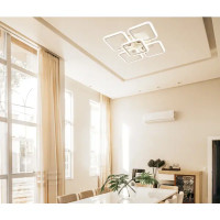 Люстра потолочная светодиодная Escada 10220/5LED 98W с пультом управления, 26 м², регулируемый белый свет, цвет белый