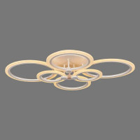 Люстра потолочная светодиодная Escada Orbita 10224/6LED 103W с пультом управления, 33 м², регулируемый белый свет, цвет белый