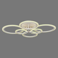 Люстра потолочная светодиодная Escada Orbita 10224/6LED 103W с пультом управления, 33 м², регулируемый белый свет, цвет белый
