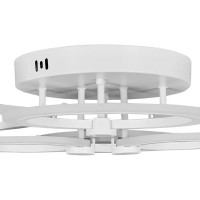 Люстра потолочная светодиодная Escada Orbita 10224/6LED 103W с пультом управления, 33 м², регулируемый белый свет, цвет белый