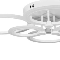 Люстра потолочная светодиодная Escada Orbita 10224/6LED 103W с пультом управления, 33 м², регулируемый белый свет, цвет белый