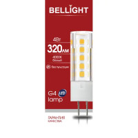 Лампа светодиодная Bellight G4 220-240 В 4 Вт капсула матовая 320 лм нейтральный белый свет