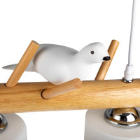 Светильник потолочный «Birdie» 524403 3 лампы цвет дерево