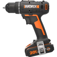 Дрель-шуруповерт аккумуляторная Worx WX100.3, 20 В Li-ion 2x2 Ач