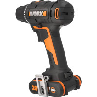 Дрель-шуруповерт аккумуляторная Worx WX100.3, 20 В Li-ion 2x2 Ач