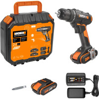 Дрель-шуруповерт аккумуляторная Worx WX100.3, 20 В Li-ion 2x2 Ач