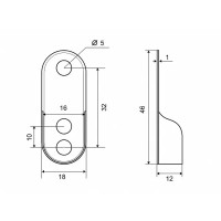 Фланец трубы Palladium металл цвет серый 2 шт.