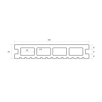 Террасная доска ДПК Decking цвет Медовый клен 3000x150x24 мм двусторонняя вельвет/структура дерева 0.45 м²