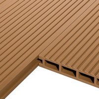 Террасная доска ДПК Decking цвет Медовый клен 3000x150x24 мм двусторонняя вельвет/структура дерева 0.45 м²