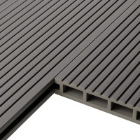 Террасная доска ДПК Decking цвет Дымчатый дуб 3000x150x24 мм двусторонняя вельвет/структура дерева 0.45 м²