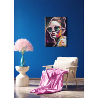 Картина Ночной неон 50x70 см