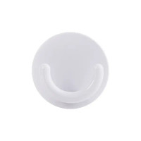 Крючок самоклеящийся круглый цвет белый