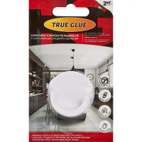 Крючок самоклеящийся круглый цвет белый