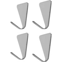 Крючок самоклеящийся треугольный нержавеющий 4 шт.