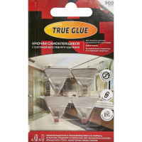 Крючок самоклеящийся треугольный нержавеющий 4 шт.