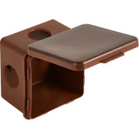 Распределительная коробка открытая TDM 65x65x50 мм 4 ввода IP54 цвет венге