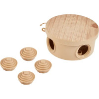 Распределительная коробка открытая TDM D85x40 мм 4 ввода IP54 цвет сосна