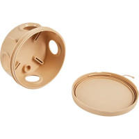 Распределительная коробка открытая TDM D85x40 мм 4 ввода IP54 цвет сосна