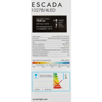 Люстра потолочная светодиодная Escada 10278/4 цвет белый