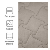 Покрывало Verona 220x240 см бархат цвет серый Granit 3