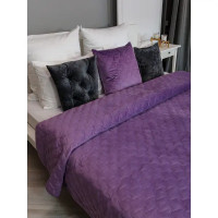 Покрывало Verona 220x240 см бархат цвет сиреневый Orchid 3