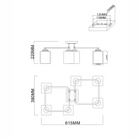 Люстра потолочная Stile 9160-6 6 ламп