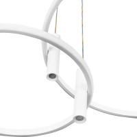 Умная люстра потолочная светодиодная Schaffner Spin 2935-600/400 14 Вт регулируемый белый свет цвет белый
