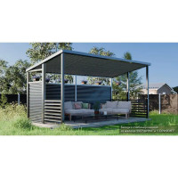 Забор-жалюзи Вершина 2x2.5 м цвет графит