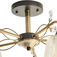 Люстра потолочная Wink Дарина A3453/5, 5 ламп, 15 м², цвет бронза/белый