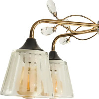 Люстра потолочная Wink Дарина A3453/5, 5 ламп, 15 м², цвет бронза/белый