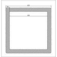 Столб T-Decks 125x125x3000 мм венге