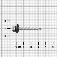 Саморезы кровельные с буром Standers оцинкованные 4.8x35 мм 202 шт.