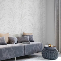 Обои флизелиновые Palitra Life Ipanema белые 1.06 м PL72066-12