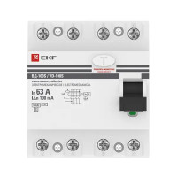 УЗО EKF Proxima 4P 63 А 100 мА 4.5 кА