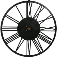 Часы настенные Dream River EA1131 круглые металл цвет черный бесшумные ø60