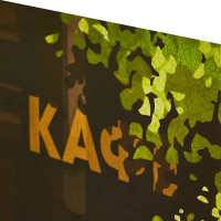 Постер Девушка с корги 30x40 см
