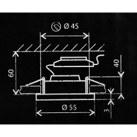 Светильник точечный светодиодный встраиваемый Elektrostandard Luss под отверстие 45 мм 2 м² нейтральный белый свет цвет белый