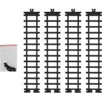 Новогодняя игрушка Рельсы прямоугольные 34.5x11.5 см цвет черный