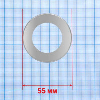 Отражатель 55x35x5 мм цилиндр цвет хром