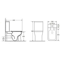 Унитаз-компакт Cerutti SPA Ellero CT8458 безободковый сиденье с микролифтом