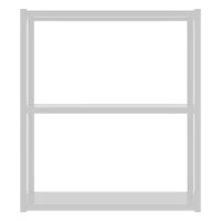 Полка навесная Ферро 60x67.6x15 см металл цвет белый