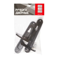 Ручка дверная на планке HP 185, цвет черный