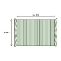 Коврик для ванной Fixsen Sandal 50x80 см цвет светло-серый