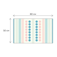 Коврик для ванной Fixsen Lotus 50x80 см цвет розовый