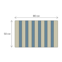 Коврик для ванной Fixsen Amber 50x80 см цвет сине-бежевый