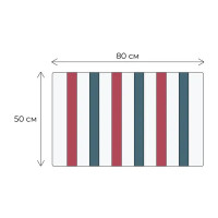 Коврик для ванной Fixsen Amber 50x80 см цвет сине-красный