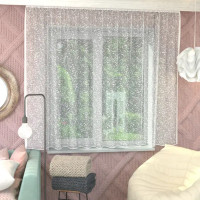 Тюль для кухни Радость 170x160 см цвет белый