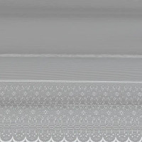 Тюль на ленте для кухни Изящество 300x160 см цвет белый